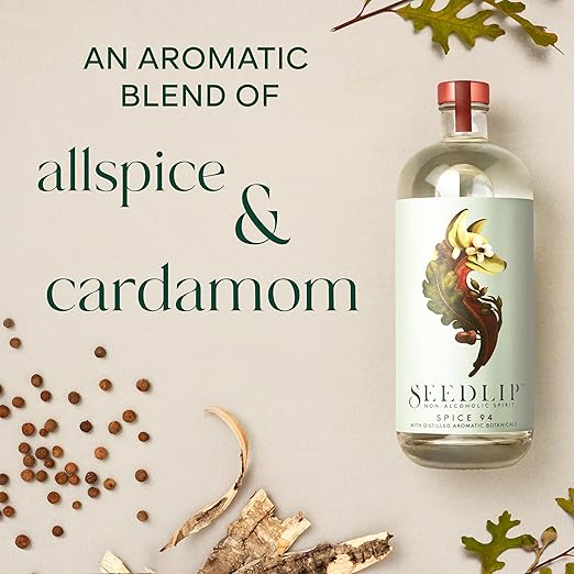 Seedlip Spice 94 – Non-Alcoholic Spirit | Calorie Free, Sugar Free | Spirit Alternative | Non-Alcoholic Cocktails | 23.7 fl oz (700ml)