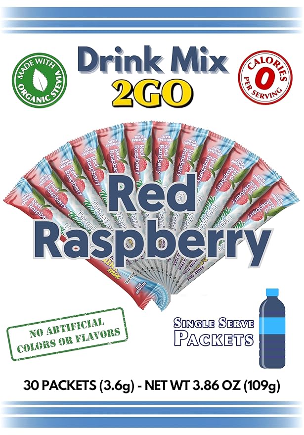 Drink Mix - 2GO (All NATURAL Red Raspberry)