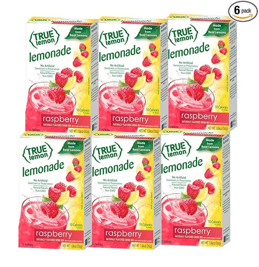 True Lemon Raspberry Lemonade 10 count - 6 pack