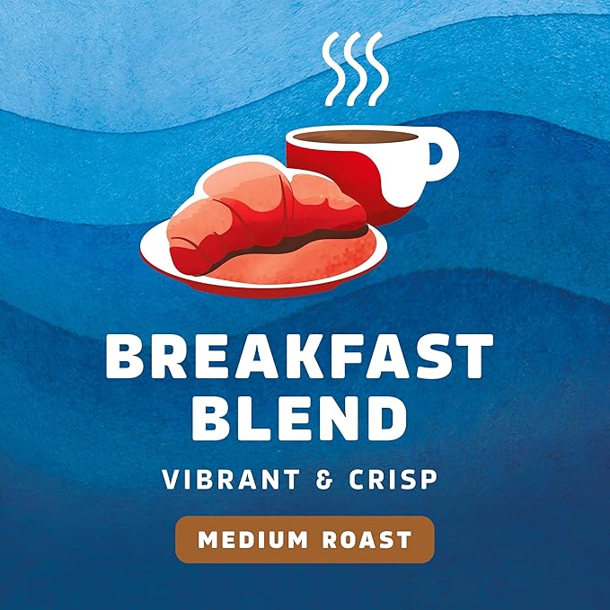 Seattle's Best Coffee Breakfast Blend Medium Roast Ground Coffee | 12 Ounce (Pack of 6)
