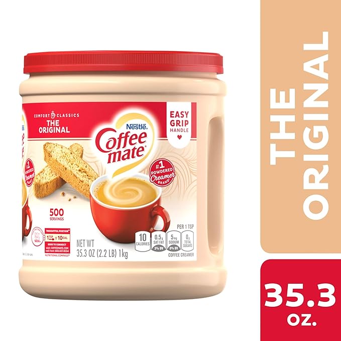 COFFEE MATE The Original Powder Coffee Creamer 35.3 Oz. Canister Non-dairy, Lactose Free, Gluten Free Creamer (Pack of 3)