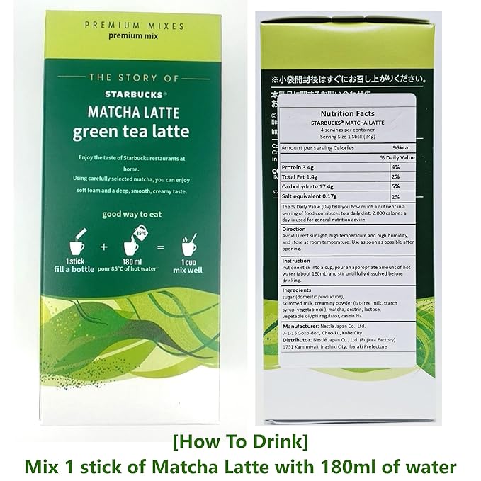 Star-bucks Matcha Latte Powder 3pack set (4eax3pack)