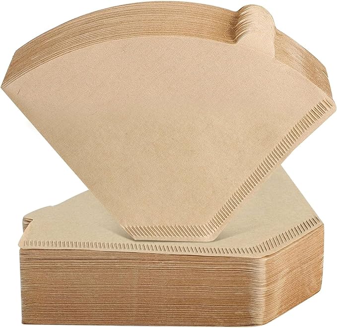600 Count Cone Coffee Filters #4, Clinuse Unbleached Size 04 Coffee Filters 8-12 Cup, Disposable Natural Paper Filters, No.4 Cone Filters for Ninja, Cuisinart, Pour Over and Drip Coffee Maker