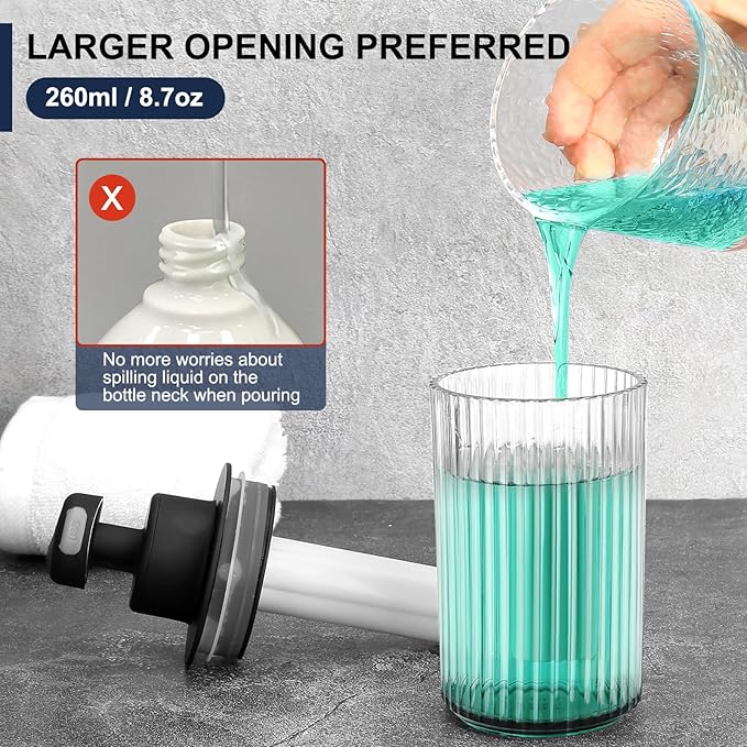 Automatic Soap Dispenser Foaming Touchless: 9oz Black Acrylic - Rechargeable Electric Smart Auto Foam Soap Dispenser - Hand Dish Bathroom Kitchen