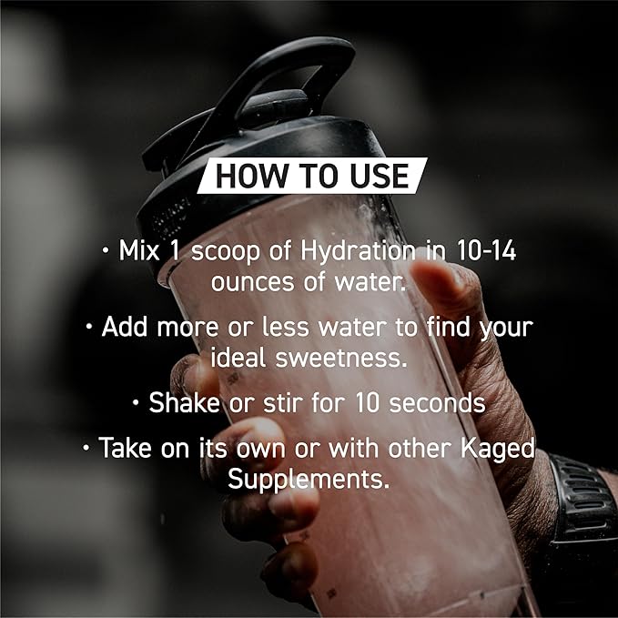 KAGED Daily Hydration | 5 Key Electrolytes | Sugar Free | Coconut Water | 60 Servings