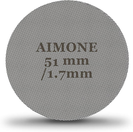 Espresso Puck Screen - Lower Shower Screen Compatible With Espresso Portafilter Filter Basket, Reusable1.7mm Thickness,150μm, 316 Stainless Steel (51MM)