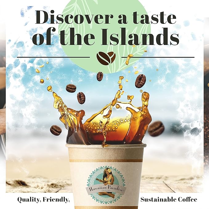 Hawaiian Paradise Coffee Hazelnut Ground Coffee - Premium Rich Flavored Bold Signature Brewed – 100% Arabica Beans (Hawaiian Hazelnut 12oz. Bag Ground)