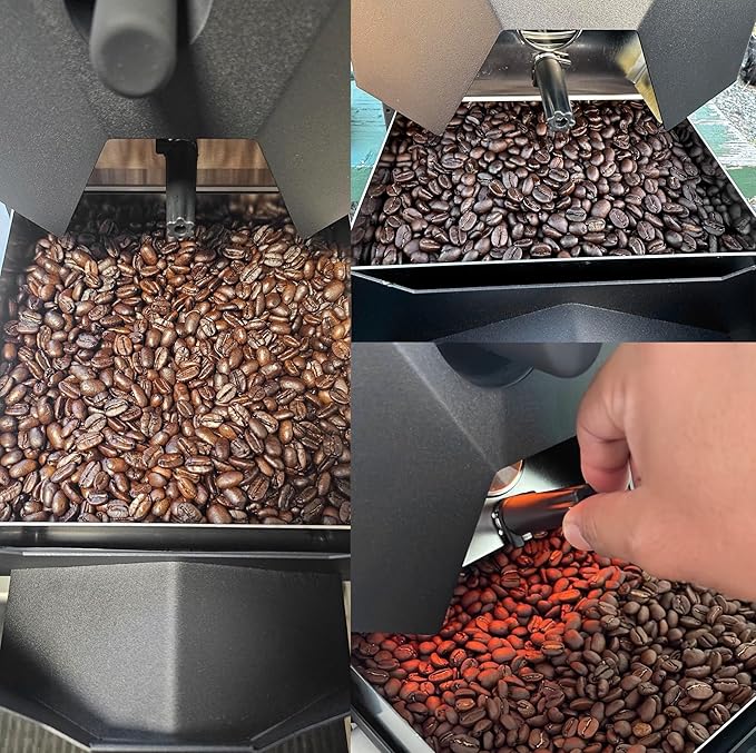500g Coffee Roaster, Automatic Coffee Bean Roaster, Coffee Roaster Machine, Smokeless for Home Use, Commercial Cafe, Built-in Smoke Filter, Coffee Bean Cooler, Chaff Collector