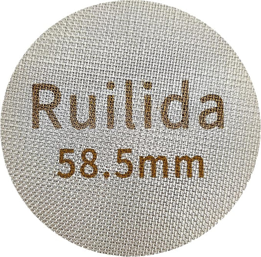 Espresso Puck Screen 58.5mm, Reusable 1.7mm Thickness 150μm 316 Stainless Steel Professional Barista Coffee Filter Mesh Plate for Espresso Portafilter Filter Basket ((58mm-58.5mm))