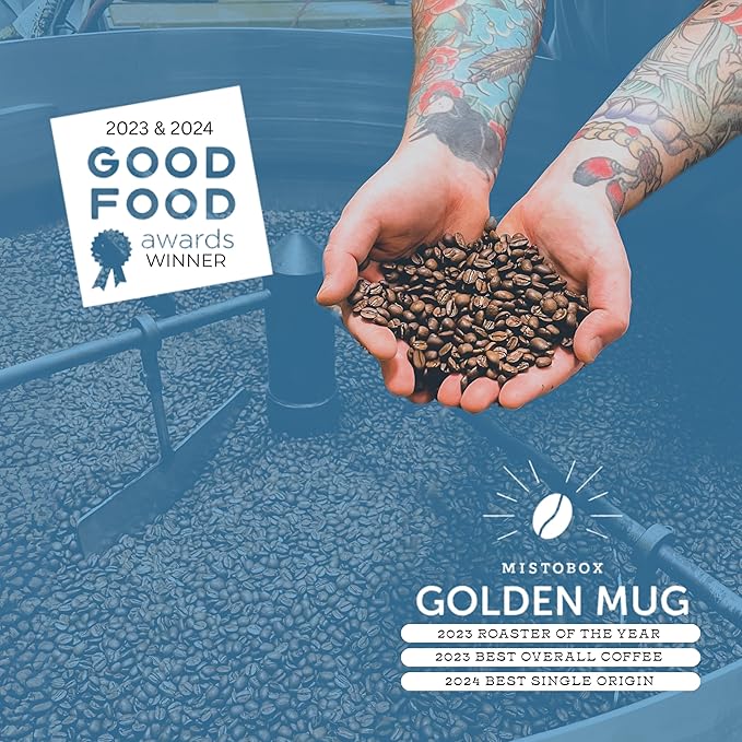 Goshen Coffee Roasters Ground Bona Fide Blend | Medium Roast, Brewed or Espresso | Award-Winning, Natural and Washed | Chocolate, Syrupy, Dried Berry Flavors | 12 Oz Bag