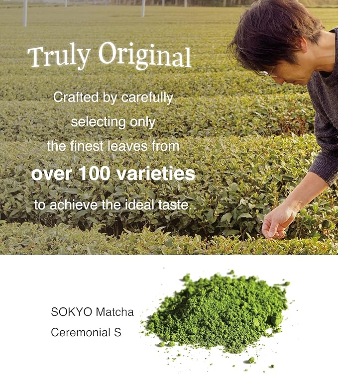 SOKYO ceremonial matcha powder series powdered green tea Japanese matcha (1.05oz / 30g, Shizuoka Ceremonial S)