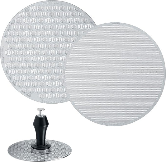 Normcore 51mm Magnetic Puck Screen Kit - 0.2mm Ultra-Thin, 0.8mm Standard Espresso Filter Screens with Magnetic Pin and Stand - 304 Stainless Steel Reusable Metal Coffee Filter for Portafilter Basket