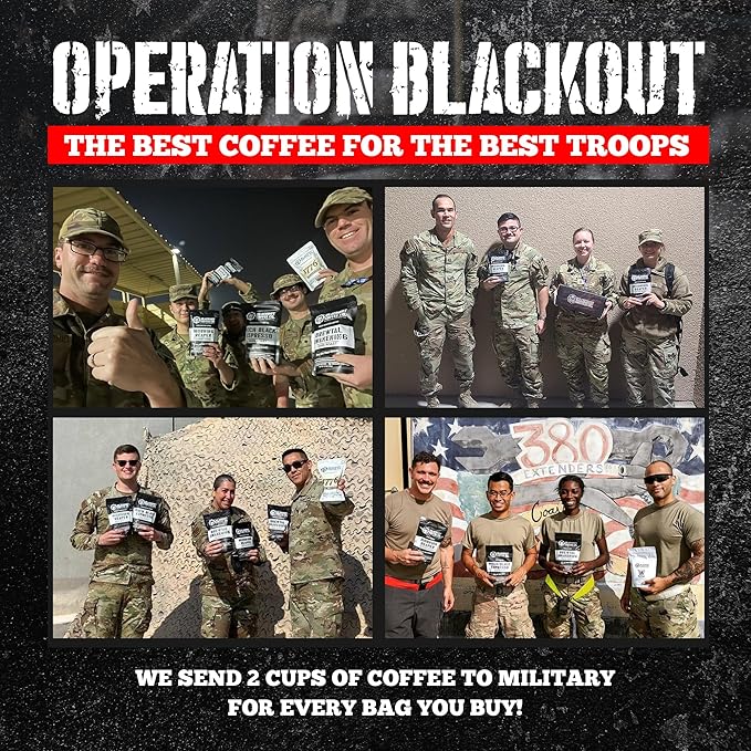 Blackout Coffee Climax Amaretto, Irish Cream & Kahlua Flavored Ground Coffee – Medium Roast, Smooth Taste, Guilt-Free Indulgence – Freshly Roasted 12oz Bag.