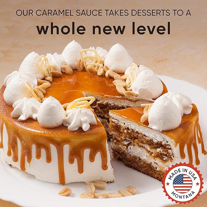 King's Cupboard Butterscotch Caramel Sauce - The Perfect Sauce for Ice Cream, Fruit Dip, Desserts, Coffee, Butterscotch Topping - Gluten-Free, Kosher, All Natural Ingredients, Made in USA 10.4 oz (Pack of 1)