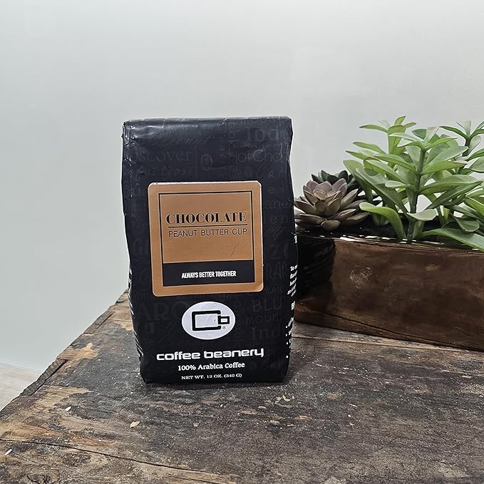 Chocolate Peanut Butter Cup Coffee by Coffee Beanery | 12oz Flavored Ground Medium Roast