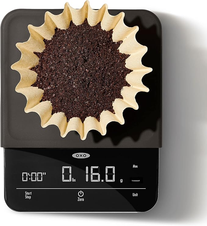 OXO Brew 6 Lb. Precision Coffee Scale with Timer, Black