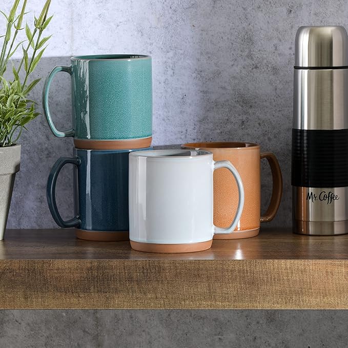 Mr. Coffee Dorsey 4-Piece Colors may vary 17.5 OZ Mug Set