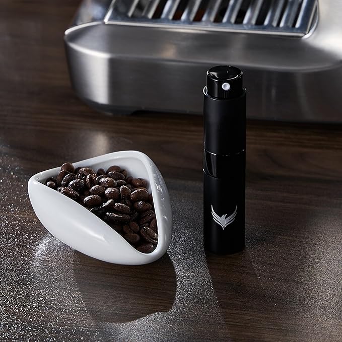 KNODOS Coffee Bean Dosing Cup and RDT Spray Bottle Gift Set Coffee Bar Accessories Ceramic Espresso Dosing Bowl Single Dose Measuring Tray Kit