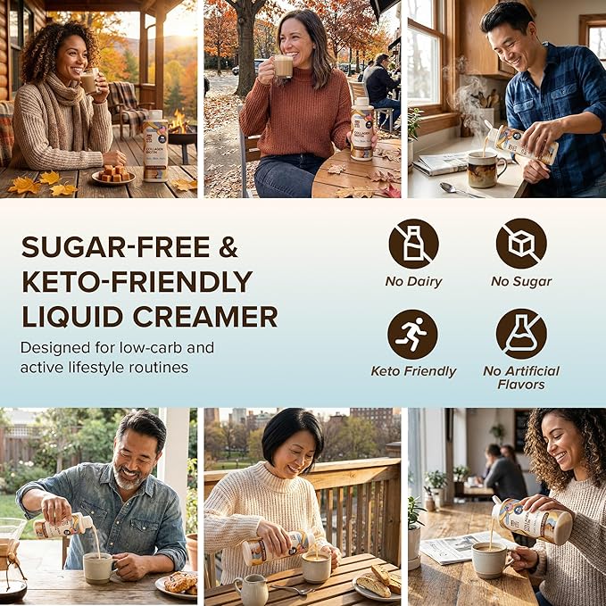 Collagen Coffee Creamer by Owl & Ox – Biotin-Infused for Healthy Hair, Skin & Nails | Keto, Dairy-Free, Sugar-Free, Gluten-Free | Liquid Salted Caramel | 30 Servings