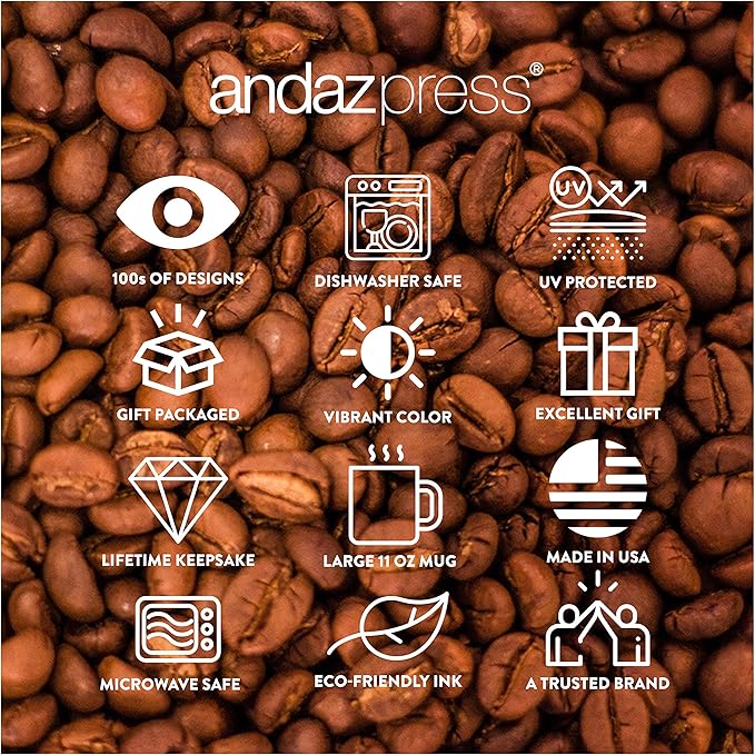 Andaz Press 11oz. Funny Coffee Mug Gag Gift, My Favorite Oma Gave Me This Mug, 1-Pack, Grandson Granddaughter Birthday Christmas Sarcastic Humor Gift Ideas