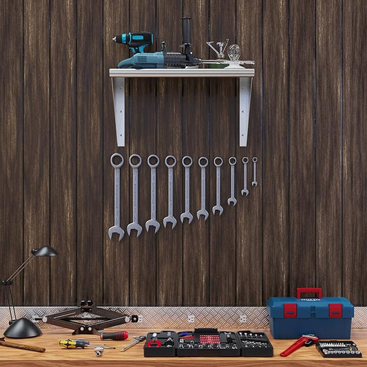 KPS Heavy-Duty Stainless Steel Wall Mount Shelf – 16" x 24" | NSF Certified | Commercial Wall Shelf for Kitchen, Garage, Utility Room