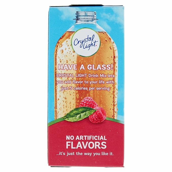 Crystal Light On The Go Raspberry Green Tea, 10-Packet Box (Pack of 6)