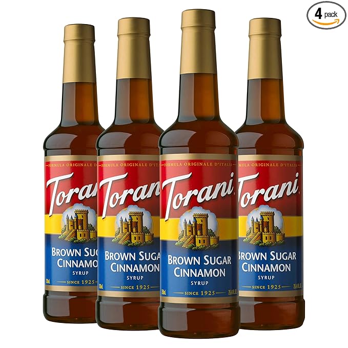 Torani Syrup, Brown Sugar Cinnamon, 25.4 Ounces (Pack of 4)