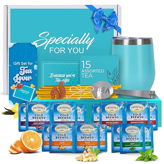 Refreshing Iced Tea Beverages - Fruit Flavored Tea in Peach, Berry, Mint, & Classic Brew - Convenient, Cool, Hydrating, and Delicious Iced Drinks, Ready-to-Enjoy, Great for Summer and Every Occasion