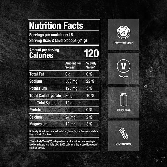 Precision Fuel PF60 Carb & Electrolyte Drink Mix Powder for Hydration & Energy - Endurance Sports Nutrition, Vegan, Hypotonic - 60g Carb, 1000mg Sodium per Litre - Mild Citrus Flavor, 5-Pack