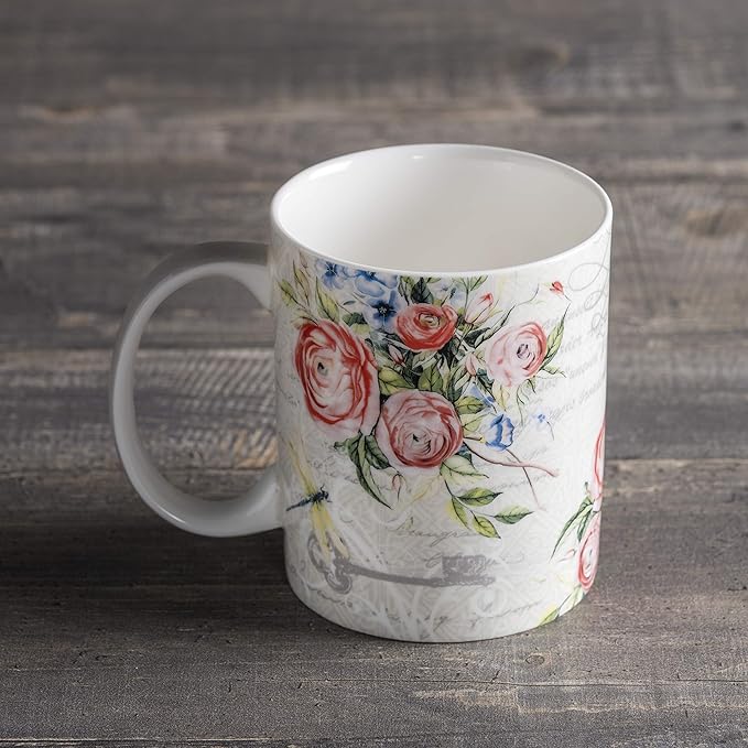 Maison d' Hermine Coffee Mug with Handles Fine Bone China Mugs Pack of One Tea Cups for Hot Beverages Cappuccino Latte Home Restaurant Office Perfect for Gift (Champ De Mars - Paris, 12 Ounce)