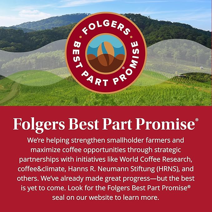 Folgers Half-Caff Medium Roast Coffee, 72 Keurig K-Cup Pods