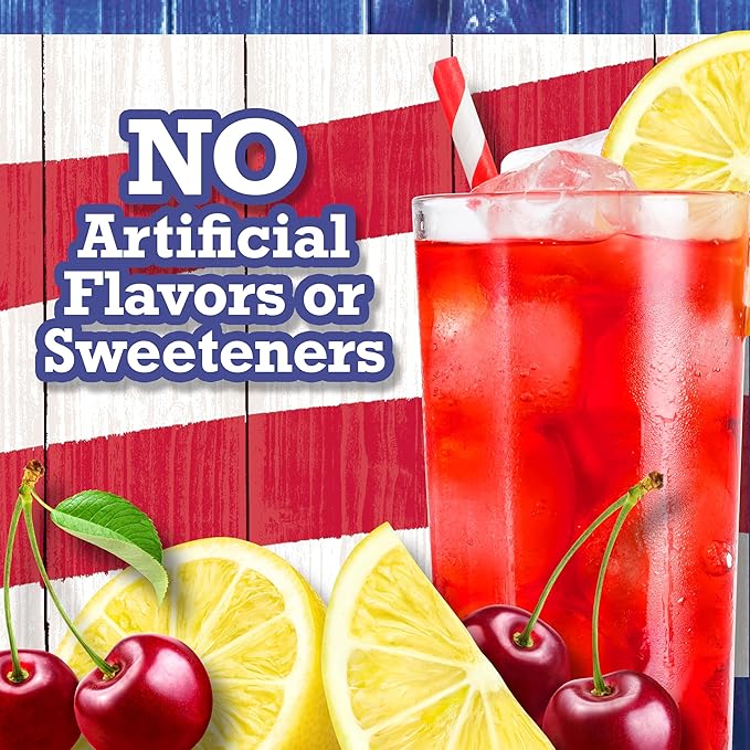 Country Time Cherry Lemonade Powdered Drink Mix, 1 Canister, for Shareable Refreshment, Naturally Flavored with Other Natural Flavor, No Artificial Sweeteners or Flavors, 18.3 oz
