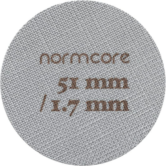 Normcore 51mm Puck Screen - Lower Shower Screen - Metal Coffee Reusable Filter for Espresso Portafilter Filter Basket 51mm - 1.7mm Thickness 150μm - Stainless Steel