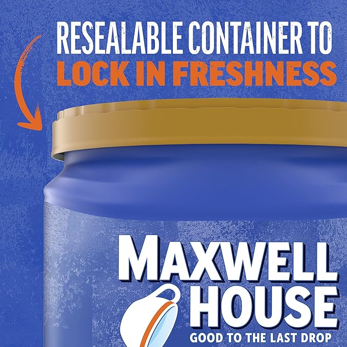 Maxwell House The Original Roast Medium Roast Ground Coffee 30.6 oz Canisters (Pack of 2)