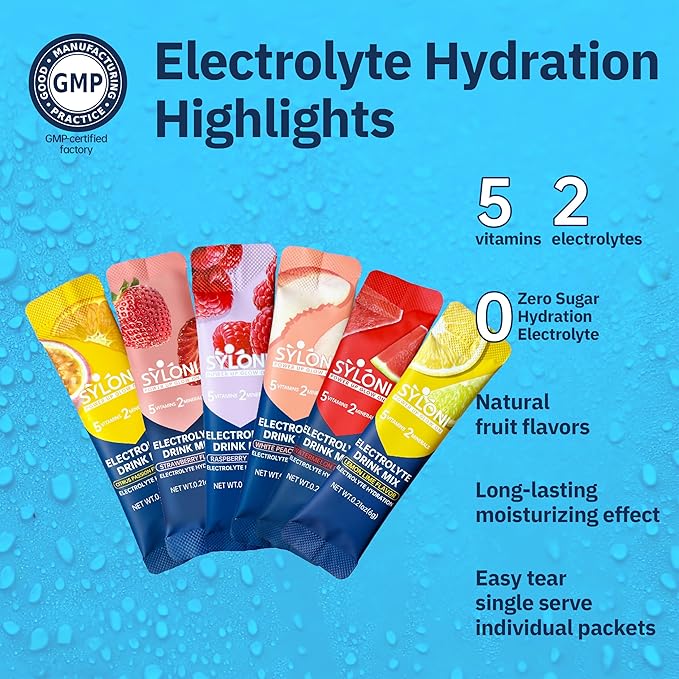 Electrolytes Powder Packets, Trial Variety Pack(20 Sticks), Sugar Free Hydration Packets Electrolyte Drink Mix with 7 Vitamins and Electrolytes, Keto Friendly, Vegan, Gluten Free