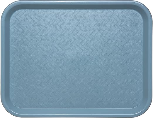 Carlisle FoodService Products CT101459 Café Standard Cafeteria/Fast Food Tray, 10" x 14", Slate Blue (Pack of 2)