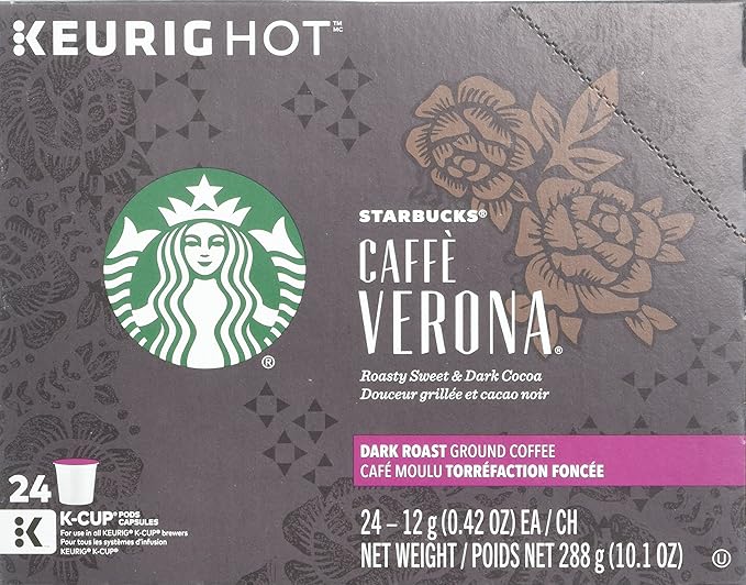 Starbucks Coffee K-Cup Pods, Caffe Verona, 32 CT