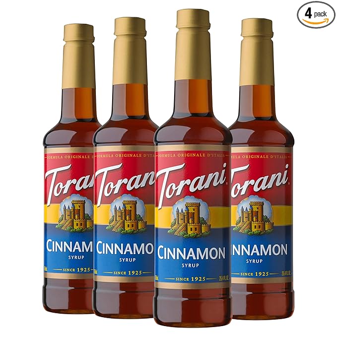 Torani Syrup, Cinnamon, 25.4 Ounces (Pack of 4)