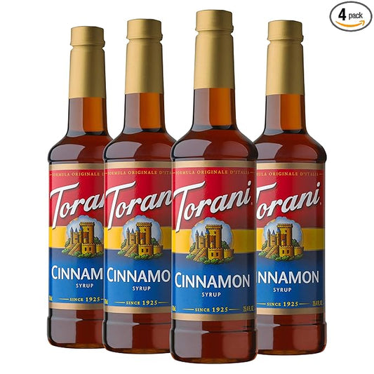 Torani Syrup, Cinnamon, 25.4 Ounces (Pack of 4)