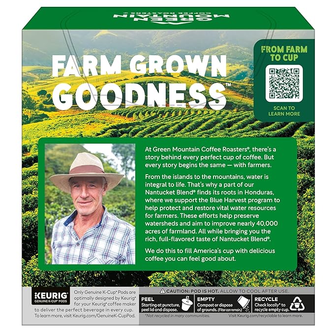 Green Mountain Coffee Roasters Nantucket Blend, Single-Serve Coffee K-Cup Pods, Medium Roast, 32 Count