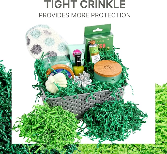 FRiLLZ by DECOfill™ Crinkle Cut Paper Filler for Gift Baskets – Kraft Shredded Paper, Eco-Friendly Basket Filler for Packaging, Summer Crafts, Parties, Birthdays, Weddings, and More (2 LB, Made from US Materials)
