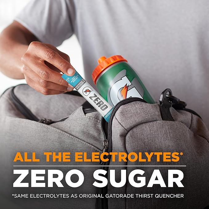 Gatorade G Zero Sports Drink Mix Powder Packets,3 Flavor Frost Variety Pack,Electrolyte Powder Drink Mix for Hydration,Zero Sugar,Total Packets,(Pack of 60)