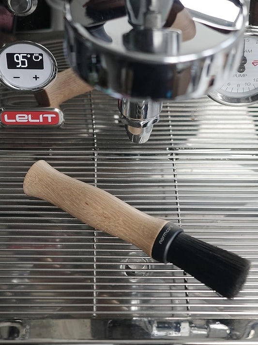 Normcore Barista Brush - Coffee Cleaning Brush - Natural American OAK Wood Handle Coffee Brush - Espresso Machine Cleaning Brush
