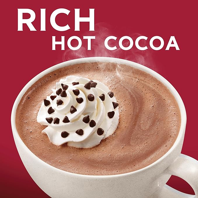 GHIRARDELLI Double Chocolate Hot Cocoa Mix, 8 Single-Serve Packets Rich and Decadent Hot Cocoa Made with Premium Chocolate