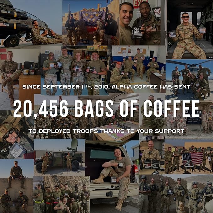 Alpha Coffee - Smooth Operator - 16 oz. Premium Espresso Blend - Gourmet Medium Roast Coffee | Veteran Owned - Specialty Small Batch Roasted Coffee | 100% Arabica Beans (Smooth Operator Espresso Grind)
