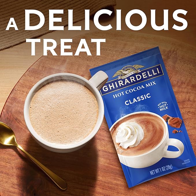 GHIRARDELLI Classic Hot Cocoa Mix, 8-oz Carton (8 Cartons)