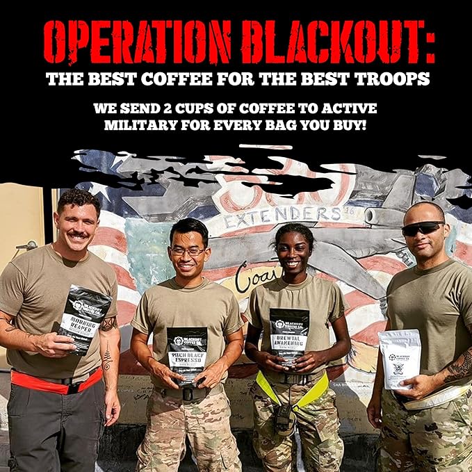Blackout Coffee Hazelnut Creme Flavored Ground Coffee – Medium Roast, Smooth Taste, Guilt-Free Indulgence – Freshly Roasted 12oz Bag.