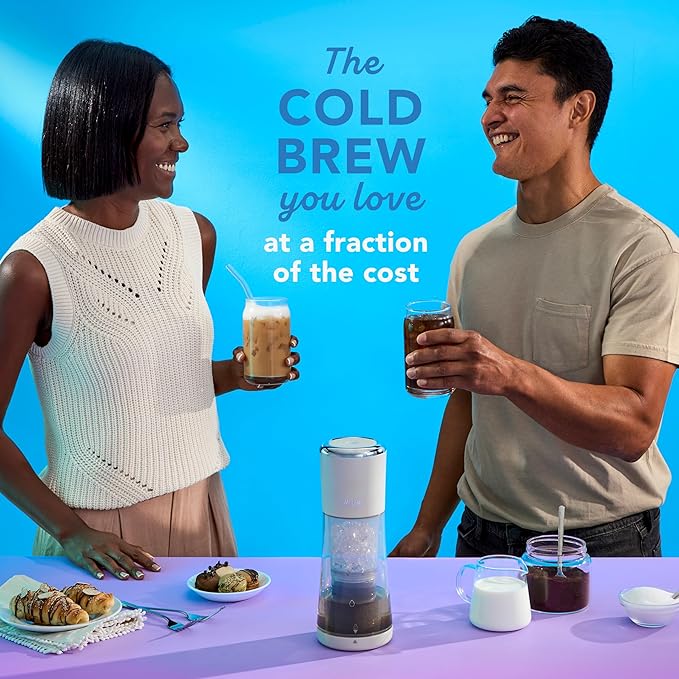 Mr. Coffee® Express Cold Brew Coffee Maker, 10-Minute Cold Brew Coffee Machine, Oat Milk