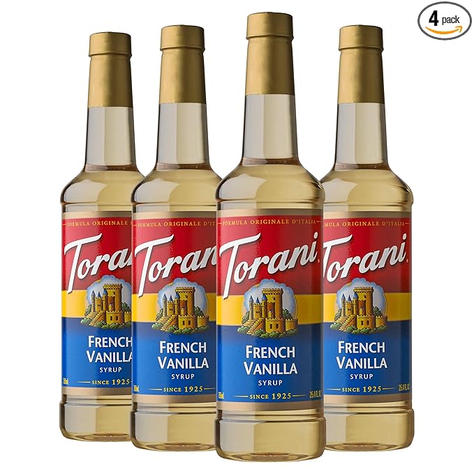 Torani Syrup, French Vanilla, 25.4 Ounces (Pack of 4)