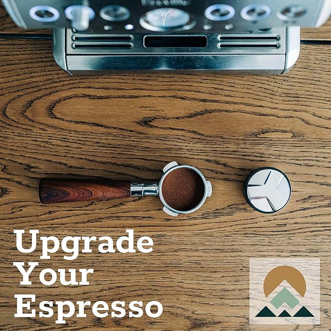 Evergreen Coffee | Espresso Accessories | 53mm Coffee Distributor & Tamper with Adjustable Height + Tamp Mat. Designed for Breville Barista Express Pro touch, BES870XL BES870BSXL BES78VSS BES880BSS